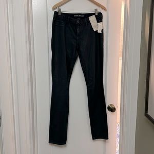 Banana republic, navy blue coated pant
